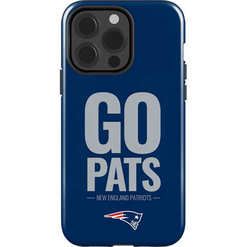 NFL New England Patriots Team Motto iPhone 15 Pro Impact Case