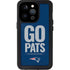 NFL New England Patriots Team Motto iPhone 15 Pro Waterproof Case