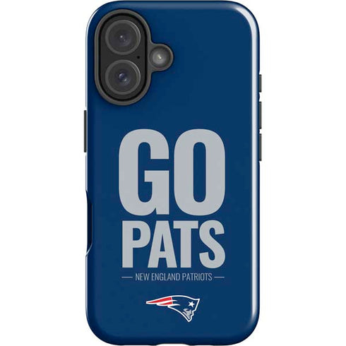 NFL New England Patriots Team Motto iPhone 16 Impact Case