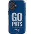 NFL New England Patriots Team Motto iPhone 16 Impact Case