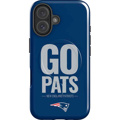 NFL New England Patriots Team Motto iPhone 16 Magsafe Impact Case