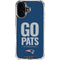 NFL New England Patriots Team Motto iPhone 16 Plus Clear Case