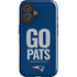 NFL New England Patriots Team Motto iPhone 16 Plus Impact Case