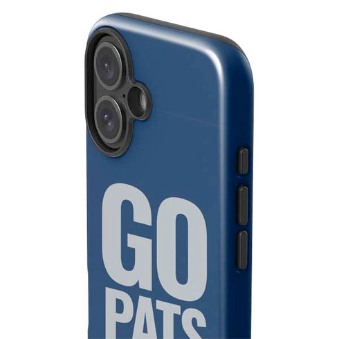 NFL New England Patriots Team Motto iPhone 16 Plus Impact Case