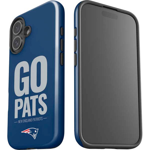 NFL New England Patriots Team Motto iPhone 16 Plus Impact Case