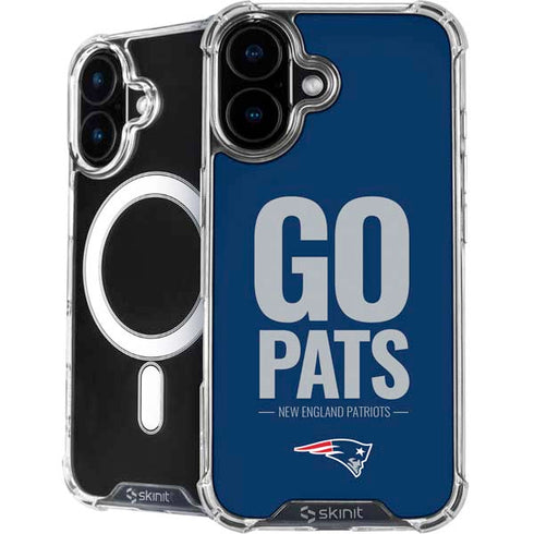 NFL New England Patriots Team Motto iPhone 16 Plus MagSafe Case