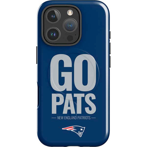 NFL New England Patriots Team Motto iPhone 16 Pro Magsafe Impact Case