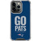 NFL New England Patriots Team Motto iPhone 16 Pro Max Clear Case