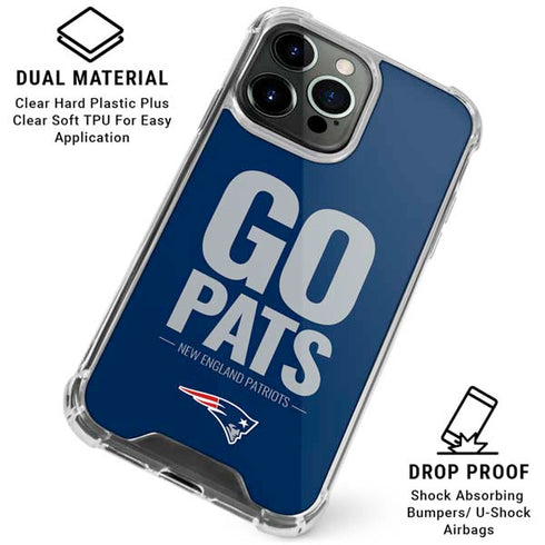 NFL New England Patriots Team Motto iPhone 16 Pro Max Clear Case