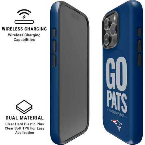 NFL New England Patriots Team Motto iPhone 16 Pro Max Magsafe Impact Case