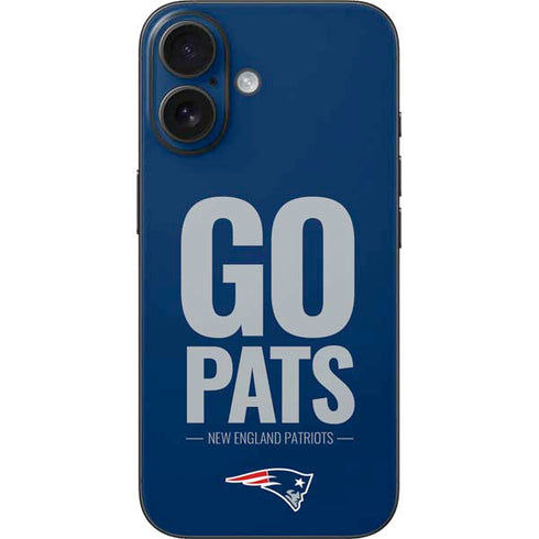 NFL New England Patriots Team Motto iPhone 16 Skin