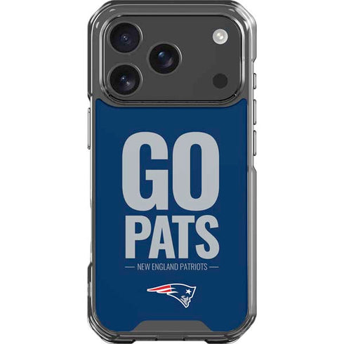 NFL New England Patriots Team Motto iPhone 18 Pro Clear Case