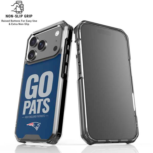NFL New England Patriots Team Motto iPhone 18 Pro Clear Case