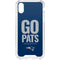 NFL New England Patriots Team Motto iPhone XS Clear Case