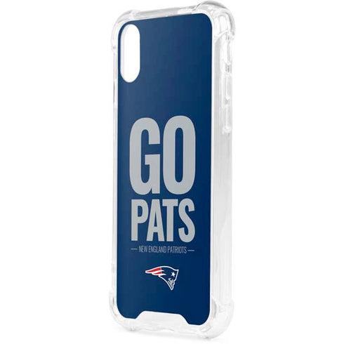 NFL New England Patriots Team Motto iPhone XS Clear Case