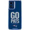 NFL New England Patriots Team Motto Moto G 5G (2024) Clear Case