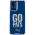 NFL New England Patriots Team Motto Moto G 5G (2024) Clear Case