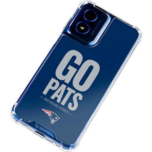 NFL New England Patriots Team Motto Moto G 5G (2024) Clear Case