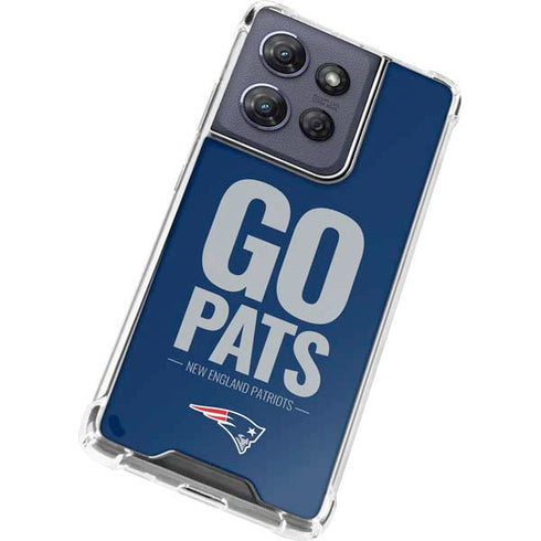 NFL New England Patriots Team Motto Moto G Play 5G (2025) Clear Case