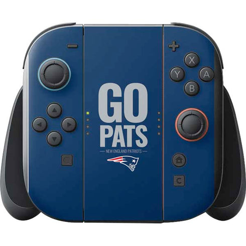 NFL New England Patriots Team Motto Nintendo Switch 2 (2025) with Joy-Con Skin