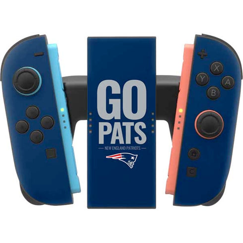 NFL New England Patriots Team Motto Nintendo Switch 2 (2025) Joy-Con Controller Skin