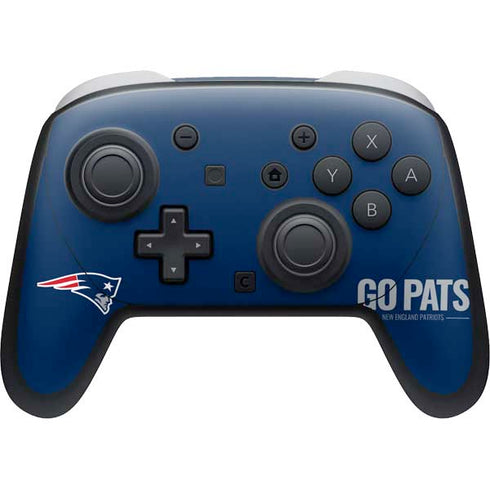 NFL New England Patriots Team Motto Nintendo Switch 2 (2025) Pro Controller Skin