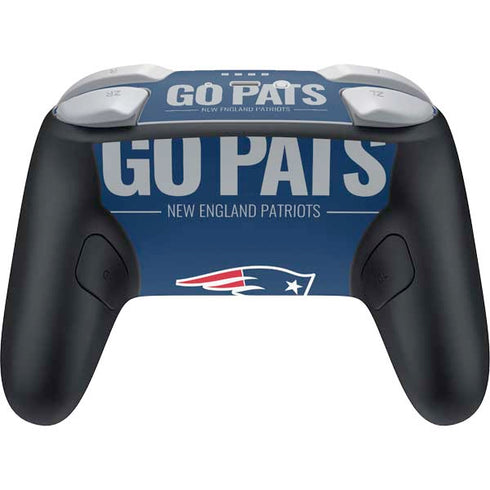 NFL New England Patriots Team Motto Nintendo Switch 2 (2025) Pro Controller Skin
