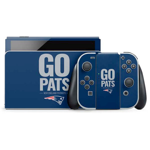 NFL New England Patriots Team Motto Nintendo Skins