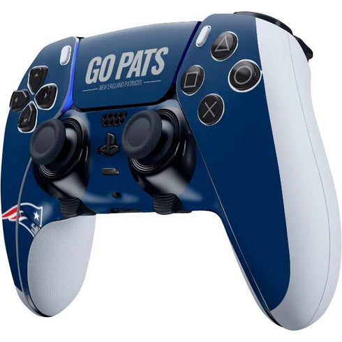 NFL New England Patriots Team Motto PS5 DualSense Edge Pro Controller Skin