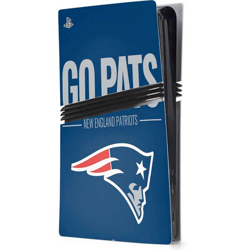NFL New England Patriots Team Motto PS5 Pro Console Skin