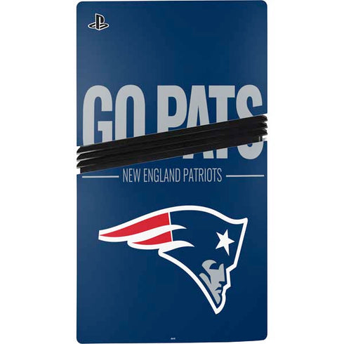NFL New England Patriots Team Motto PS5 Pro Disk Bundle Skin