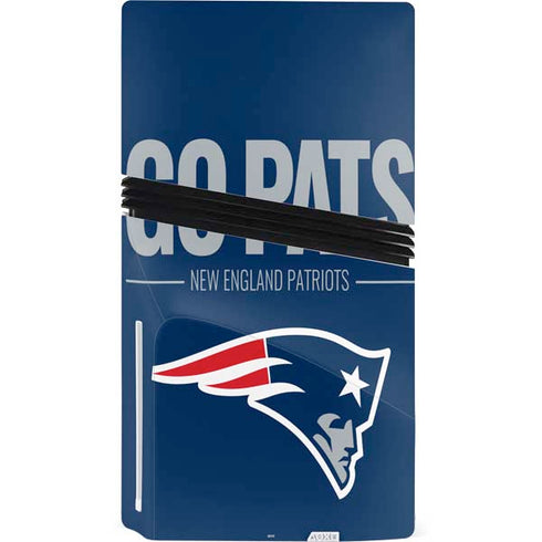 NFL New England Patriots Team Motto PS5 Pro Disk Bundle Skin