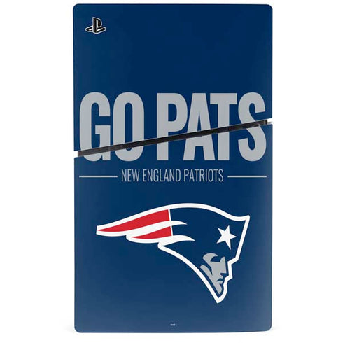 NFL New England Patriots Team Motto PS5 Slim Digital Edition Console Skin