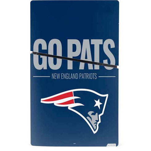 NFL New England Patriots Team Motto PS5 Slim Digital Edition Console Skin