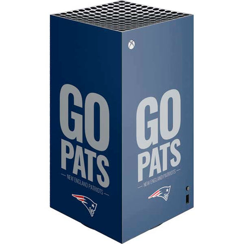 NFL New England Patriots Team Motto XBox Series X Digital Edition Console Skin