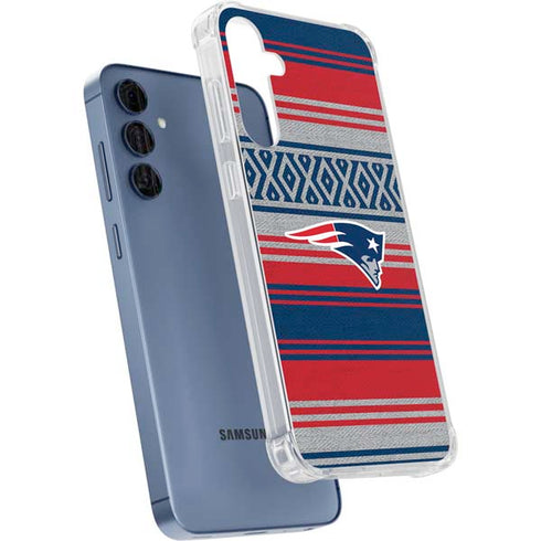 NFL New England Patriots Trailblazer Galaxy A35 5G Clear Case