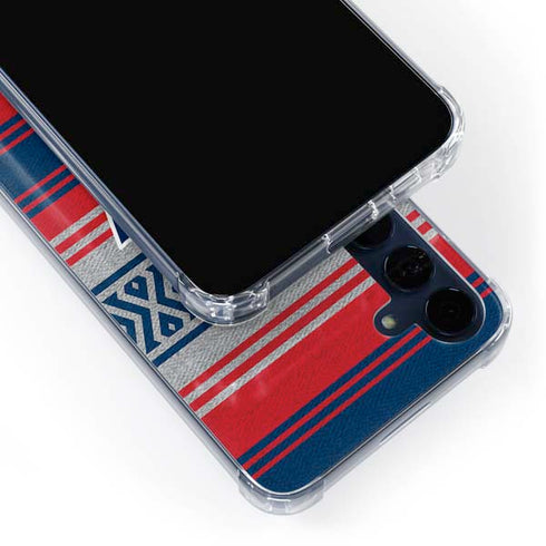 NFL New England Patriots Trailblazer Galaxy A55 5G Clear Case