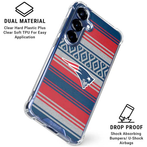 NFL New England Patriots Trailblazer Galaxy S25 Clear Case
