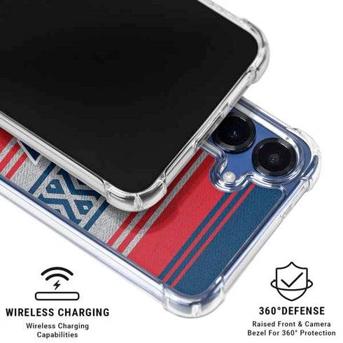 NFL New England Patriots Trailblazer Galaxy S25 Plus Clear Case