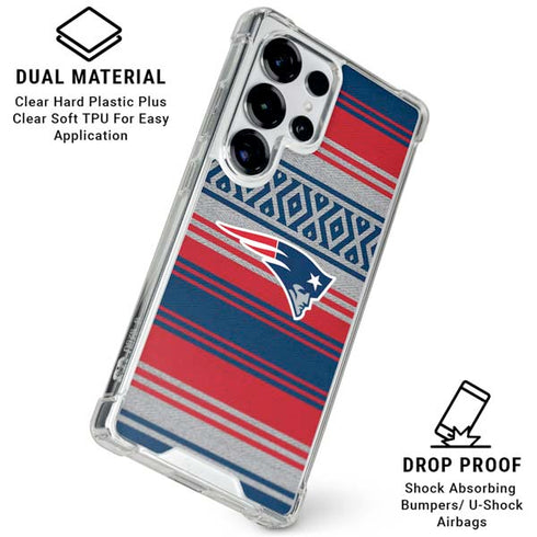 NFL New England Patriots Trailblazer Galaxy S25 Ultra Clear Case