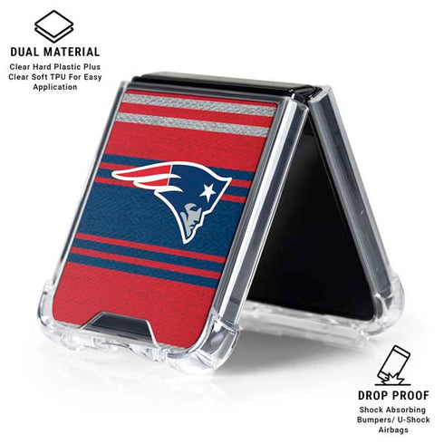 NFL New England Patriots Trailblazer Galaxy Z Flip6 Clear Case
