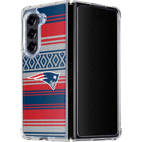 NFL New England Patriots Trailblazer Galaxy Z Fold5 5G Clear Case