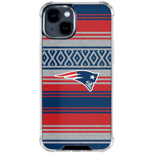 NFL New England Patriots Trailblazer iPhone 15 Clear Case