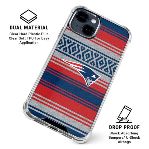 NFL New England Patriots Trailblazer iPhone 15 Clear Case