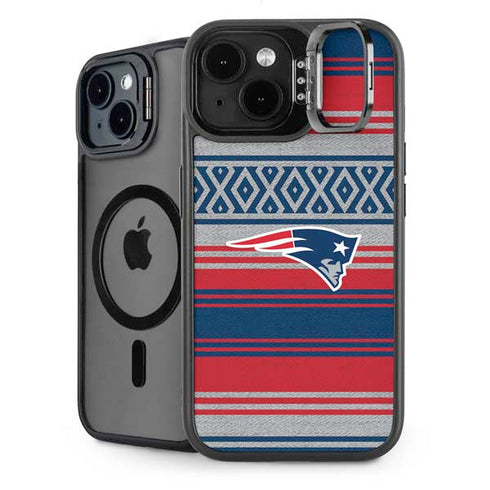 NFL New England Patriots Trailblazer iPhone 15 Kickstand Case
