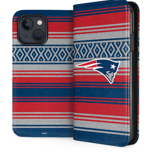 NFL New England Patriots Trailblazer iPhone 15 Plus Folio Case