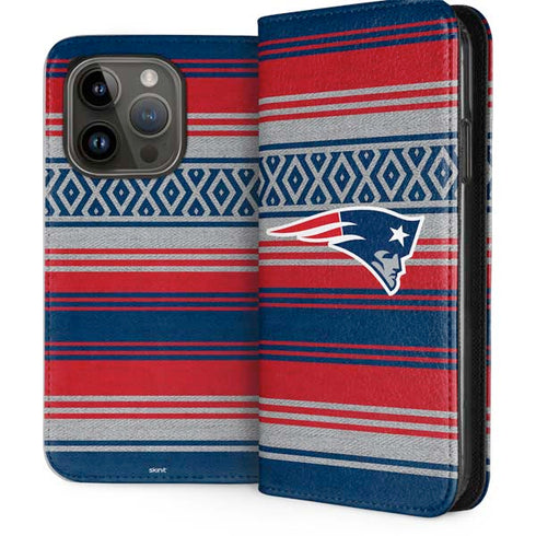NFL New England Patriots Trailblazer iPhone 15 Pro Folio Case