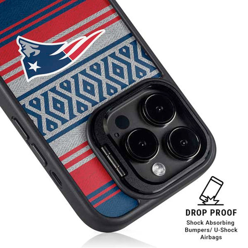 NFL New England Patriots Trailblazer iPhone 15 Pro Max Kickstand Case