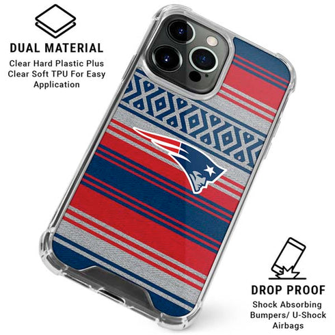 NFL New England Patriots Trailblazer iPhone 16 Pro Max Clear Case