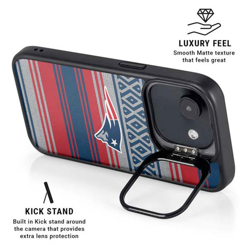 NFL New England Patriots Trailblazer iPhone 16e Kickstand Case